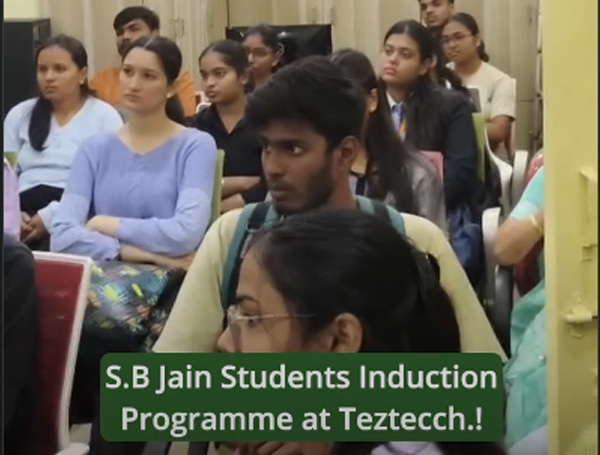 S.B Jain Students Begin Tech Journey With Teztecch Induction Program