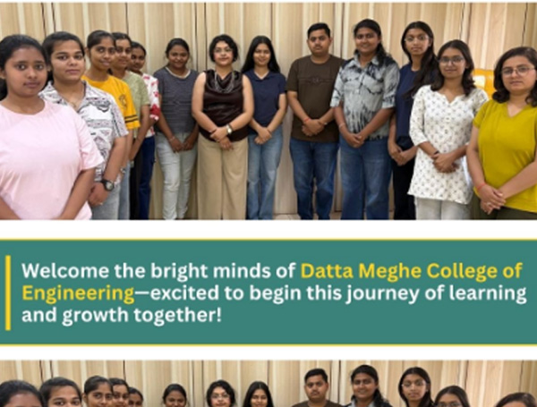 A warm welcome to the talented students from Datta Meghe College of Engineering!